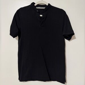 Zara Black Polo Shirt for Men